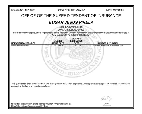 Licencia de New Mexico